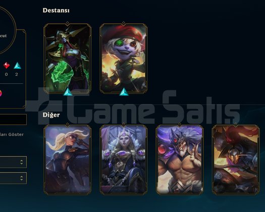 EUW / 45 Şampiyon / 6 Kostüm / 46 Level / Handmade