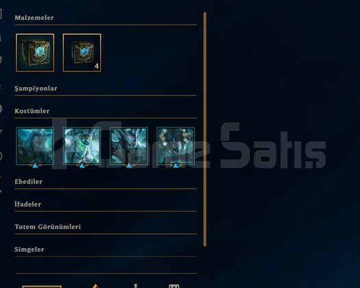 EUW / 37 Şampiyon / 3 Kostüm / 36 Level / Handmade