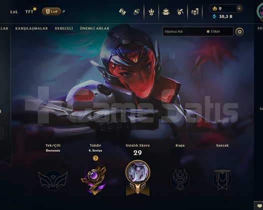21 lvl EUW Kod Adı Akali Skinli
