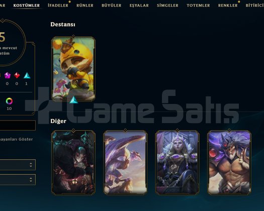 EUW / 53 Şampiyon / 5 Kostüm / 60 Seviye / Handmad
