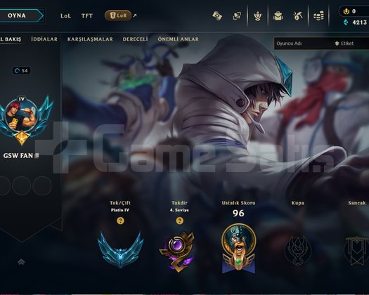 2020 KURULUM TR PLAT 4 ELO HIGH MMR MAİL DEĞİŞEN!