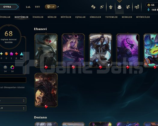 TR // 68 SKIN // 250 LEVEL // TFT DE VAR!