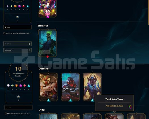 BRONZE 2  60 LP YERLEŞTİRMEDE 2018 TARİHLİ 10 SKİN
