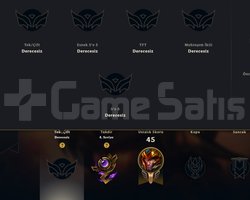 UNRANKED DERECELİ HAZIR 21 TARİHLİ 9 SKİN 1 EBEDİ
