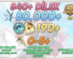 EU UL45+ | 840+ Wish 80000+ Astrite + 190 Tides