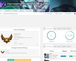 75 WİNRATE EUW MASTERA KASMALIK HESAP