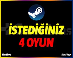 İstediğiniz 4 Oyun + Garanti