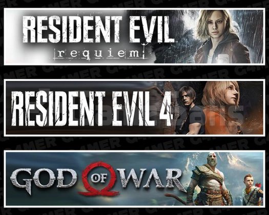 Resident Evil 4 +Requiem +God Of War
