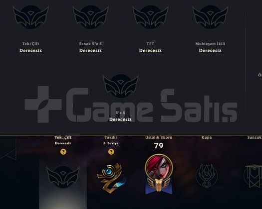 UNRANKED DERECELİ HAZIR S14 EMERALD 9 SKİN HANMADE