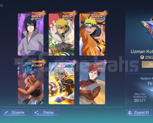 Rank oranlı Naruto