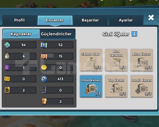 11 seviye karargah 31 level hesap 460 elmaslı