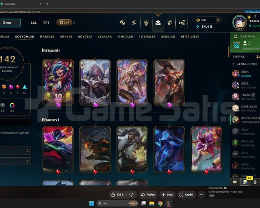 GRANDMASTER ERİME MASTER 100LP HESAP 140 SKİN