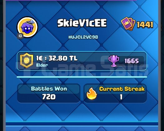 10k acil satılık clash royale hesabi