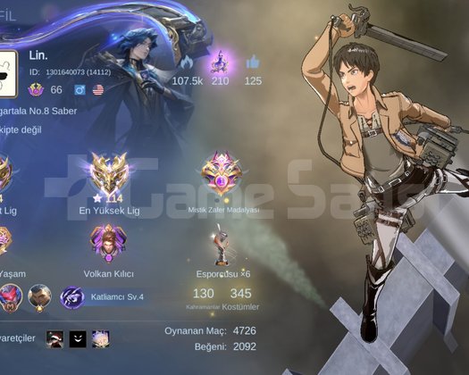 GUS KOF YİN AOT LUKAS NARUTO SAYGIN 3 TEK BAĞ