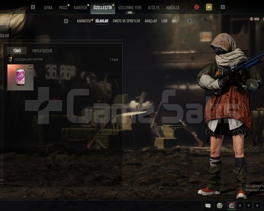 STEAM PUBG 4 Geliştirilebilir GOLD AK 800 G coin