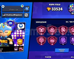 33 K ÇOĞU KUPA ÖDÜLÜ ALİNMADİ EFSANE HESAP