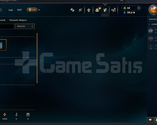 44 LEVEL SMURFLEMELİK HESAP EUW FAZLA LP VERİYO