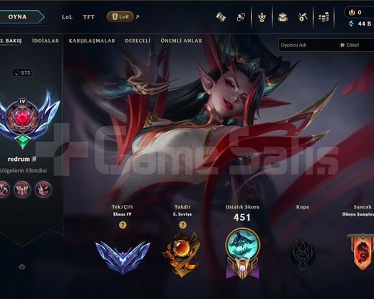 TR // GEÇEN SEZON GM //222 SKIN + TFT DRX ATROX