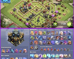 İSİM DEĞİŞME!! ARKAPLAN!! DOLU!! TH17 MAX HESAP
