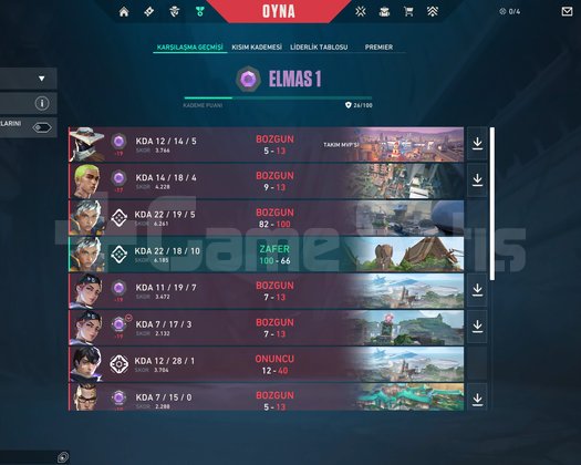 DİA 1 UYGUN HESAP DOLU SKIN !!!!!