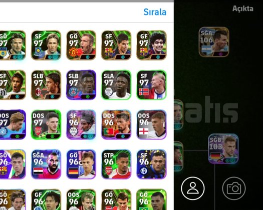 Bonba gibi hesap Edin Hazard 109. Mesi 106.