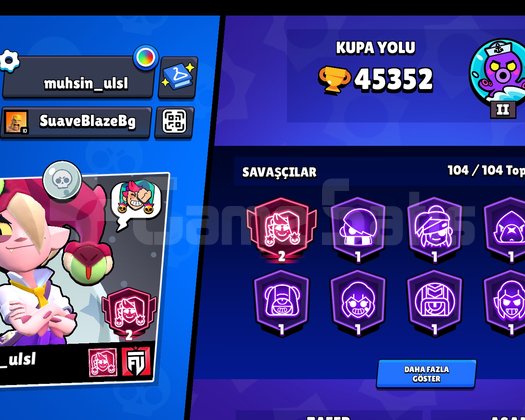 brawl stars 45k hesap
