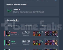 tr handmade zümrüt 3 15 win 2 lose +30 16k öz