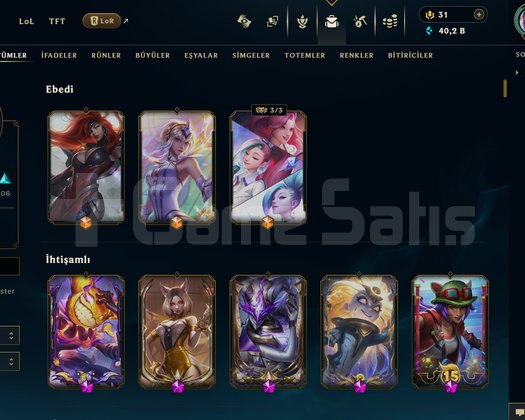 660 Seviye 200 Kostümlü Diamond 4 Hesap