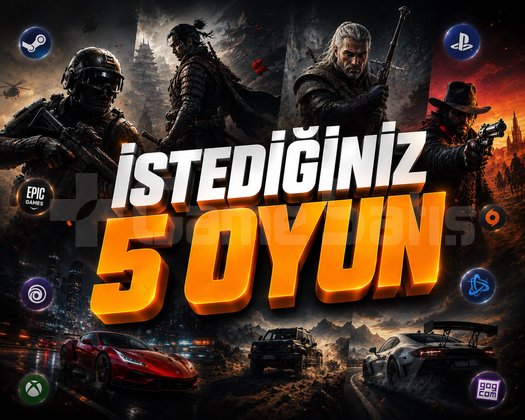 İSTEDİĞİNİZ 5 OYUN