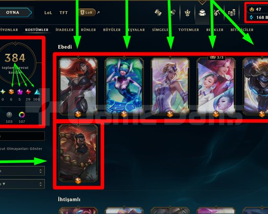 489 LVL + 384 KOSTÜM + BOL İHTİŞAM + TEL / MAİL!