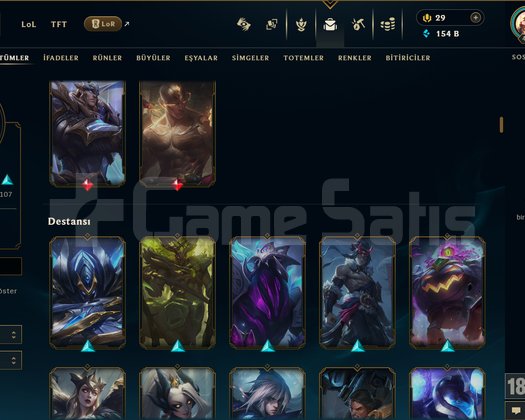406 LVL + 248 KOSTÜM + 172 HERO + PLATİN 4 + TEL!