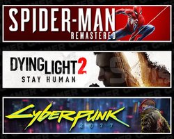 Spider Man RE +Dying Light 2 +Cyberpunk 2077