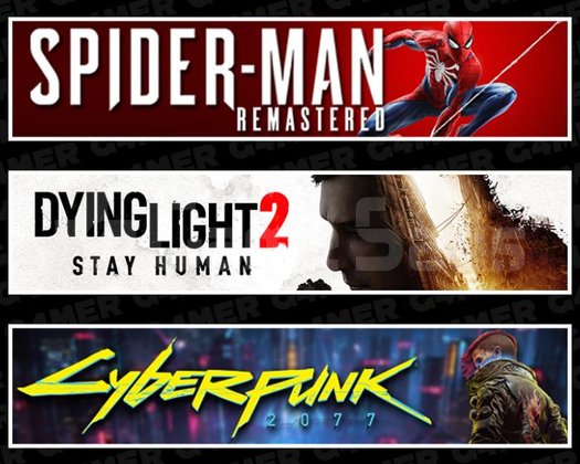 Spider Man RE +Dying Light 2 +Cyberpunk 2077
