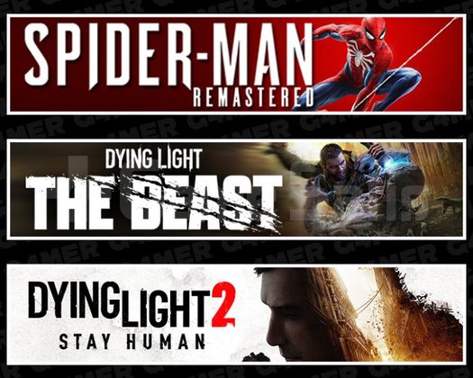 Spider Man RE +Dying Light 2 +The Beast