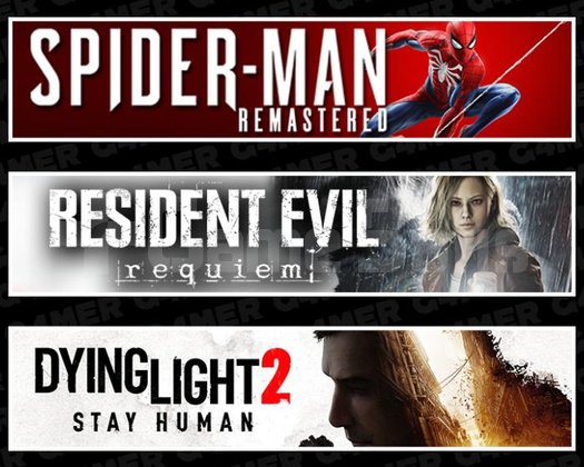 Spider Man RE +RE Requiem +Dying Light 2