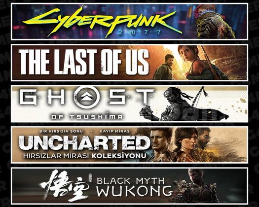 Cyberpunk +TLOU1 +Tsushima +UNCH +Wukong