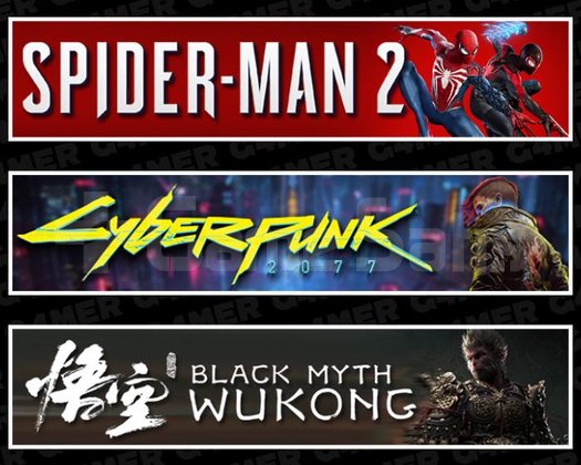 Spider-Man 2 +Cyberpunk 2077 +Black Myth Wukong