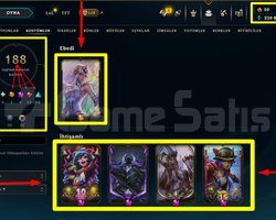300 LVL + 188 KOSTÜM + 172 HERO + MAİL + TEL!
