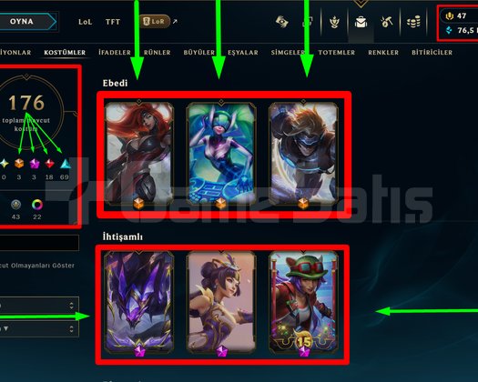 348 LVL + 176 KOSTÜM + 172 HERO + TEL / MAİL!