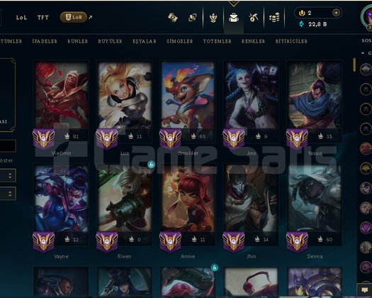 326 Level Emek Hesap FULL ÇARLI ZÜMRÜT URFWİCKLİ
