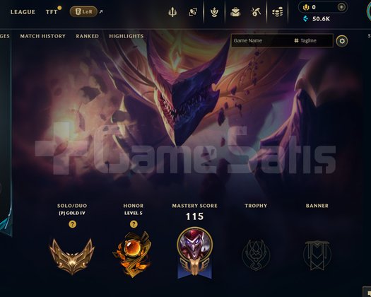 TR Gold 4 | 12 Kostüm - 50K Mö | LoL Hesap
