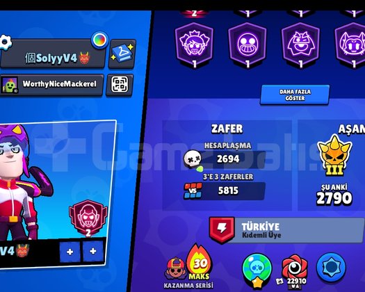 61k kupa 104/104 karakter 39 prestij acil satılık