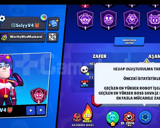 61k kupa 104/104 karakter 39 prestij acil satılık
