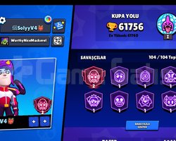 61k kupa 104/104 karakter 39 prestij acil satılık