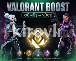 PROFESYONEL VALORANT BOOST | GÜMÜŞ - YÜCE ARASI |