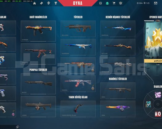 Gaia lı yağmacı karambitli full hesap