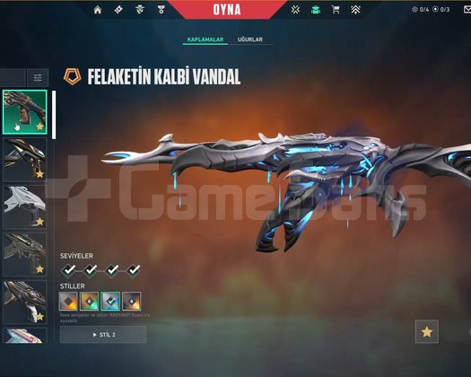 14 Vandal 13 bıçak efsane dolu mainlemelik ACC!!