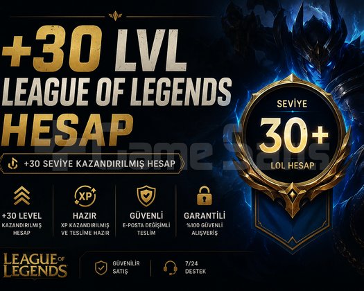 +30LVL UNRANKED HESAP