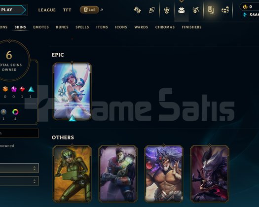 TR Esnek Plat 3 | 6 Kostüm - 51 Hero | LoL Hesap