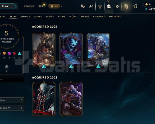 TR Unranked | 5 Kostüm - 28 Hero | LoL Hesap